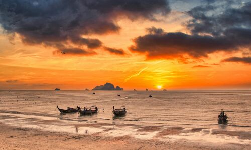 Krabi Beach at Sunset